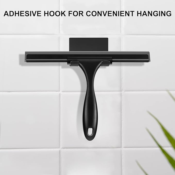 SetSail Squeegee for Shower Glass Door & Small Squeegee for Shower Glass Door Mini Silicone Squeegee for Window, Door, Bathroom, Mirror, Car Window