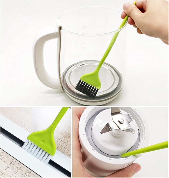 6Pcs Magic Groove Gap Cleaning Brushes Kit, Door Window Track Crevice Cleaning Brush, Window Cleaning Brush for Sink, Kitchen, Bathroom, Car Vents, Keyboard, Household Cleaning Tools Set