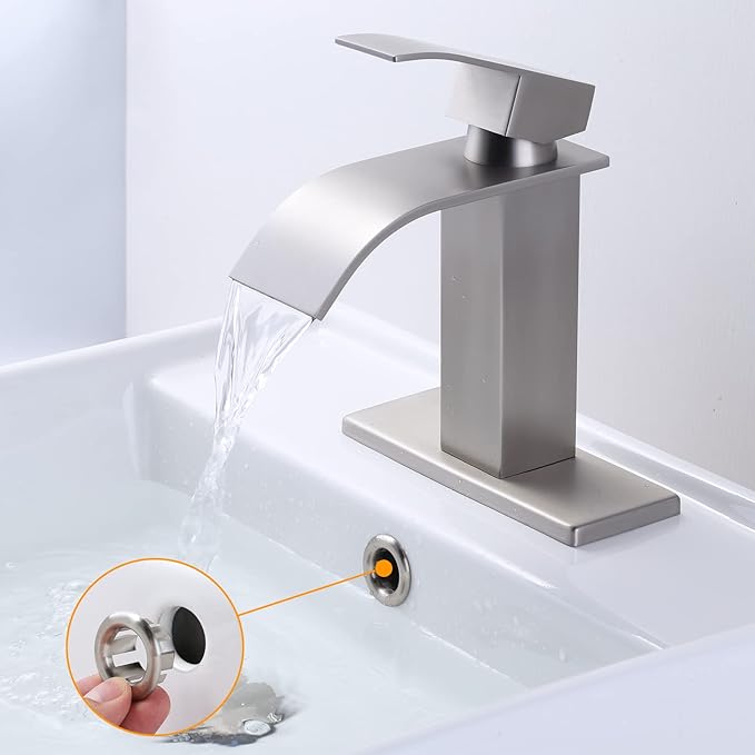 Sink Overflow Ring Brushed Nickel: ARCORA 2 Pack Bathroom Kitchen Sink Basin Trim Overflow Cover Hole Insert Cap