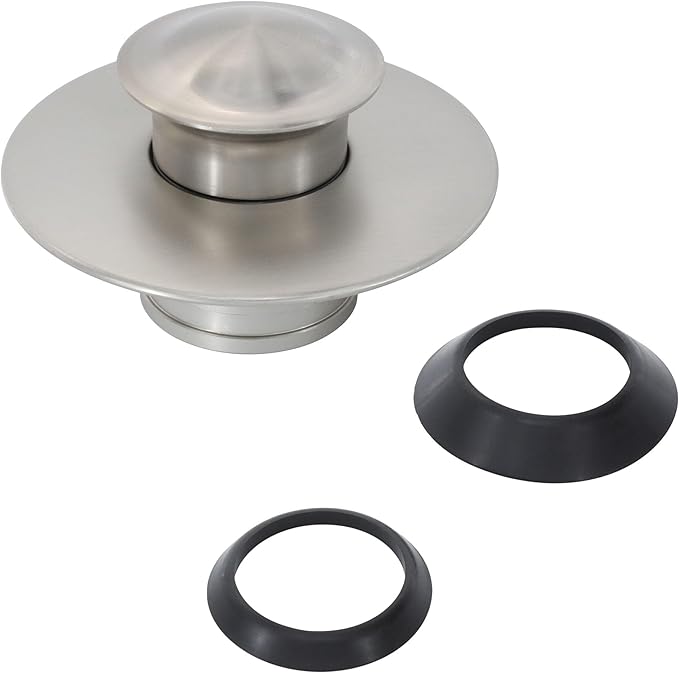 Danco EZ Drain Cover for Bathtub, Brushed Nickel, 10534