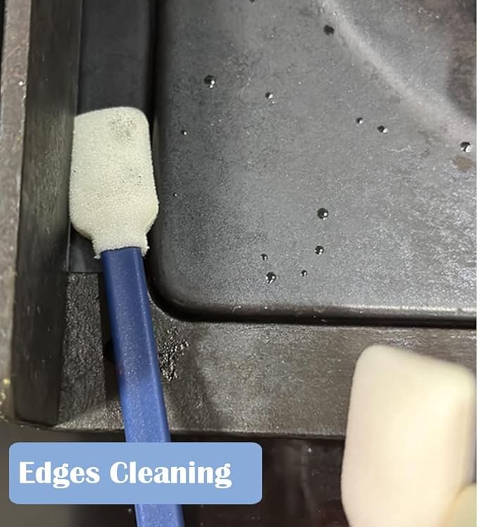 Disposable Crevice Cleaning Brush，car air-Conditioning Vents Brush， Window Rails 、Door Rails、Refrigerator Gaps 、Toilet Gaps Brush 200pcs (Dark Blue)