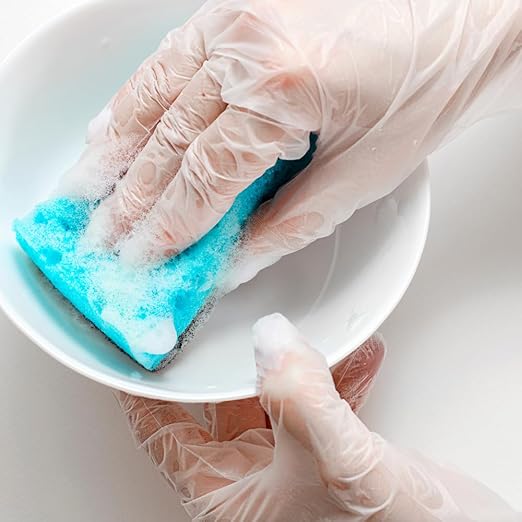 ForPro Professional Collection Disposable Vinyl Gloves, Clear, Industrial Grade, Powder-Free, Latex-Free, Non-Sterile, Food Safe, 2.75 Mil. Palm, 3.9 Mil. Fingers, Small, 100-Count (Pack of 2)