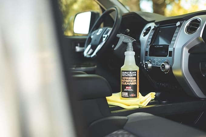 P & S PROFESSIONAL DETAIL PRODUCTS Xpress Interior Cleaner – Safe for Leather, Vinyl, Plastic & More, Removes Dirt, Grease & Oil, No Residue, Fresh Scent, No Dilution Needed - 32 Oz.
