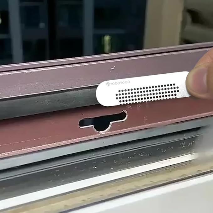25PCS 304 Stainless Steel More Durable Window Weep Hole Screen Patch Drain Quickly PET Self Adhesive More Sticky & Waterproof (2.36in*0.59in(6cm*1.5cm))