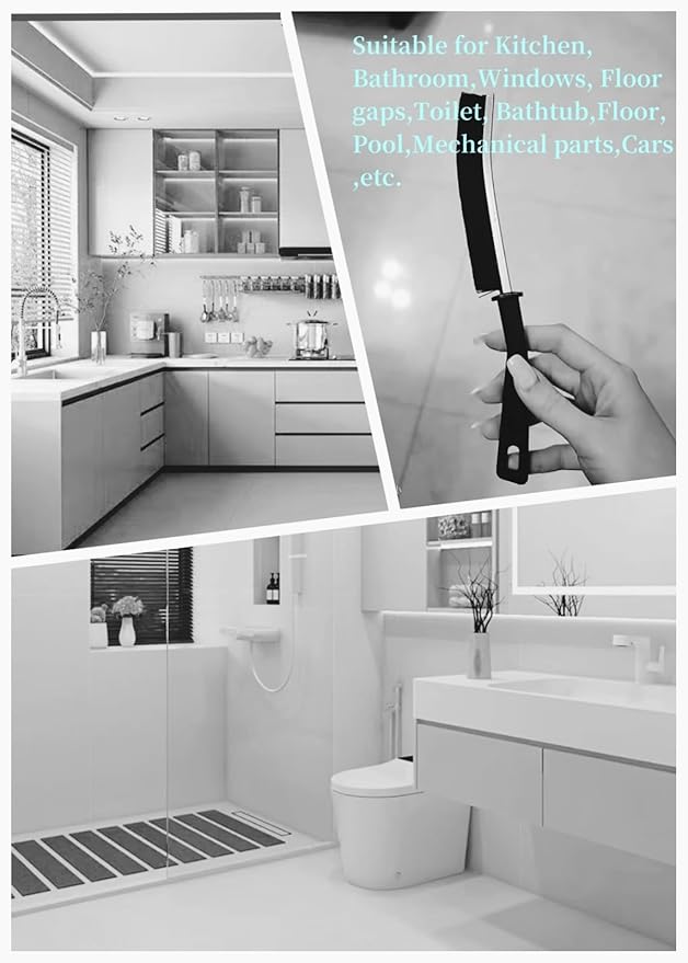 9 PCS Crevice Cleaning Brush,Hard Bristle Crevice Cleaning Brush,Crevice Cleaning Tool is Effective to Clean The Small Gap of Kitchen, tolilet and Windows.