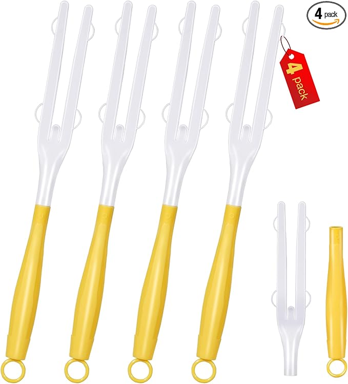 4PCS Replacement Dust Handles Stick Only Compatible with Swiffer Duster Handle Extendable Duster Mop Wand for Cleaning Car Blinds Furniture Electronics(4, Yellow & White)