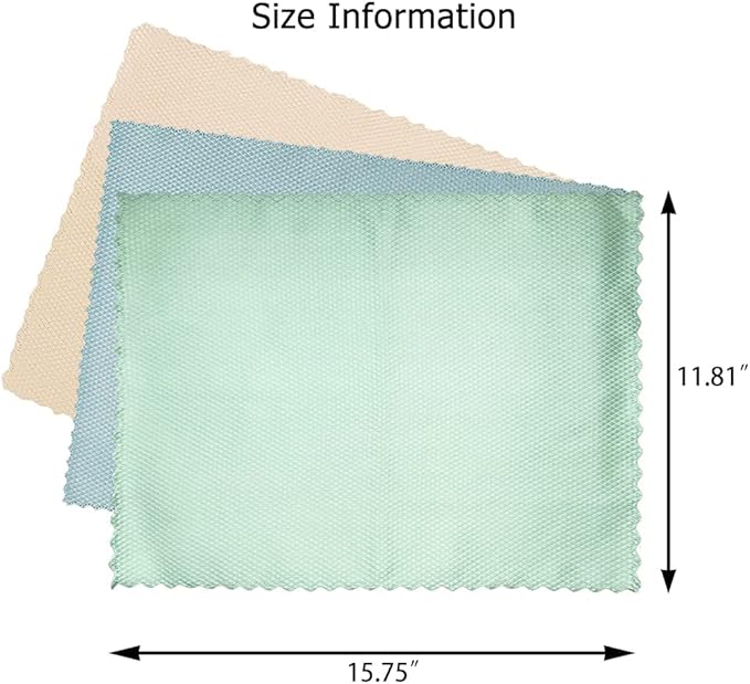 5pack Nanoscale Cleaning Cloth, Easy Clean Cloth, Microfiber Cleaning Cloth, Nanoscale Streak-Free Cleaning Cloths Reusable Lint Free Cloth for House Washable, Glasses, Dishes