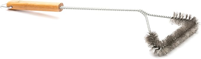 Outset QV49 Collection 3-in-1, 1 EA, Verde Triangular Grill Brush (Pack of 2)