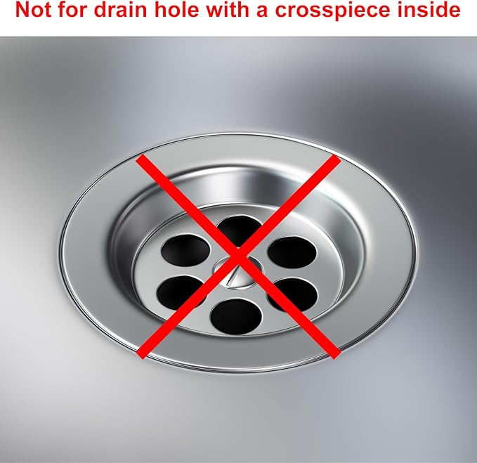 uxcell 4 Pack Shower Drain Strainer, 2" x 2" 304 Stainless Steel Floor Drain Strainer Deep Sink Hair Catcher for Kitchen Bathroom Balcony Floor Drain, Fit Hole Size from 1.1" to 2"