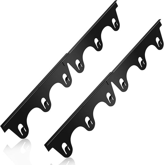 Stove Gap Covers Stainless Steel, 2Pack Retractable Stove Gap Filler (13.8"–27.5" Length, 0.79" Width), Heat-Resistant Guard & Range Trim Kit Between Stove Top & Counter-Black