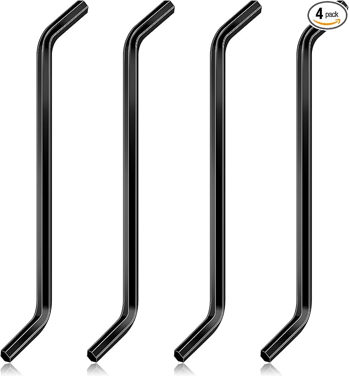 4 Pcs Garbage Disposal Wrench Tool Metal Garbage Disposal Parts for Kitchen Sink(Black)