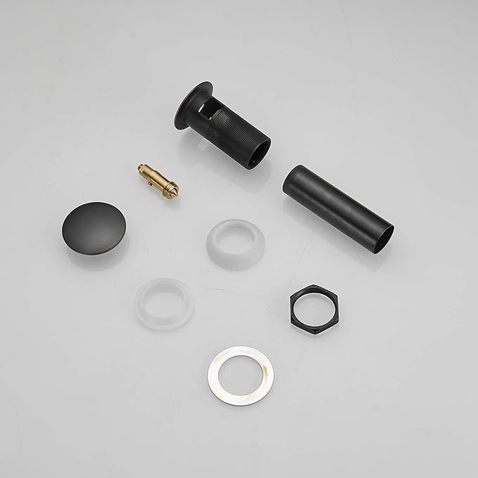 BWE Pop Up Drain Bathroom Faucet Vessel Vanity Sink Drain Stopper with Overflow Fits Bathroom Standard Sink Hole 1-1/2" to 1-3/4" Oil Rubbed Bronze