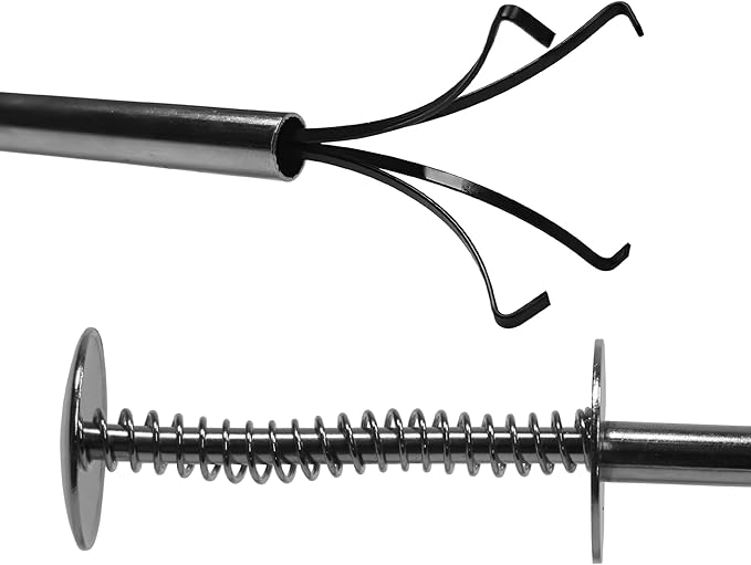 Grabber Tool 4-Claw Picker, Bendable Hose Reacher Pickup, Claw Type Pickup Tool,Flexible Long Handy Reaching Assist Tool for Litter Pick/Home Sink/Drain