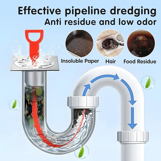 10pcs Drain Cleaner Spiral, 25 in Ergonomic Handle Pipe Cleaning Screws Sticks, Effective for Manual Removal of Hair and Deposits in Bathroom Kitchen For Bath Tub, Toilet, Kitchen Sink, Sewer