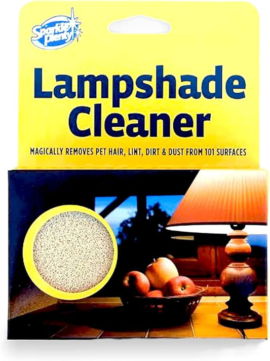 Sparkle Plenty Lampshade Cleaner - Dry Magic Dust Sponge for Lamp Shade - Dry Dusting Sponge Scrub for Fabric & Window Blinds - Effortless Duster Upholstery Cleaner for Furniture & 101 Surfaces