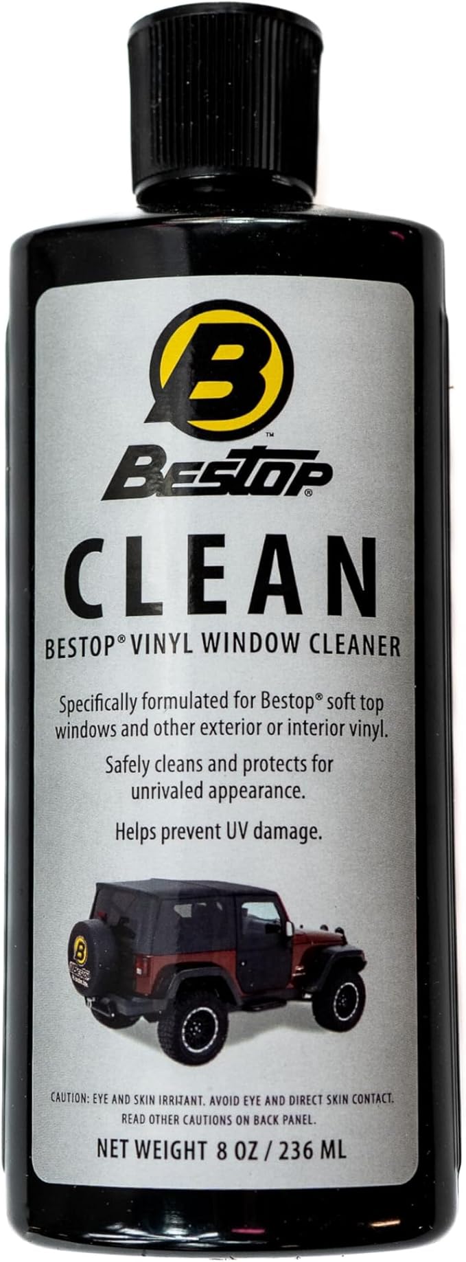 Bestop 11203-00 Vinyl Window Cleaner, 8 oz. bottle