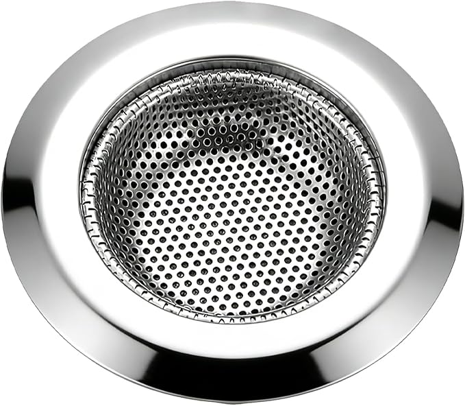 Bathtub Drain Strainer，2.87 inch Bathtub Floor Shower Hair Drain Catcher Cover, Stainless Steel Bathroom Sink Strainer Filter Basket for Bathroom Sink, Wash Basin