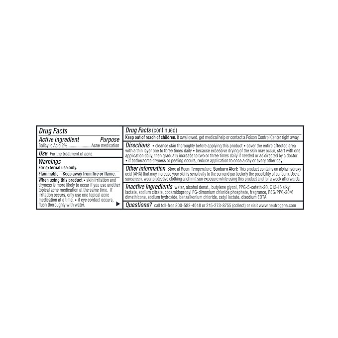 Neutrogena Rapid Clear Maximum Strength Acne Treatment Pads - Salicylic Acid Formula, Face Cleansing Pads, Oil Remover, Fights Pimples, 60 Count, Resealable Jar