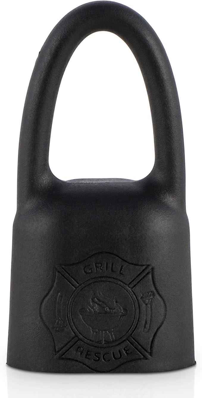 Grill Rescue BBQ Replaceable Scraper Cleaning Head, Bristle Free - Durable and Unique Scraper Tools for Cast Iron or Stainless-Steel Grates, Barbecue Cleaner (Hanger)