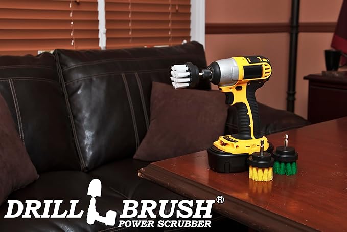 Bathroom Brush Cleaner for Shower - Toilet Scrubber Brush - Spin Brush - Scrubbing Brush for Cleaning - Car Detailing Brushes Interior - Detail Brush Set - Narrow Cleaning Brush - Oven Cleaning Brush
