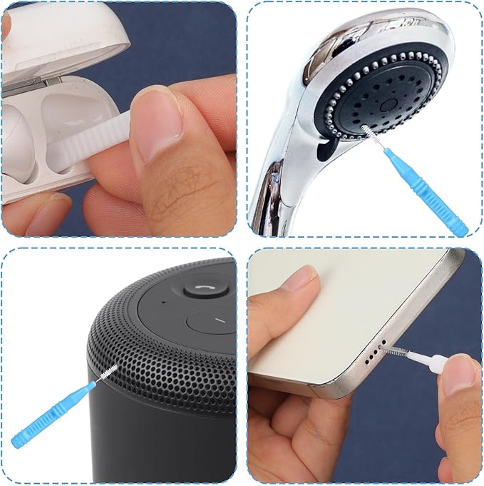 70pcs Shower Head Cleaning Tools, Including 20 Cleaning Brushes & 50 Shower Hole Brushes Tiny Cleaner Unclogger Accessories for Small Holes, Faucets, Sink Gaps, Nozzles