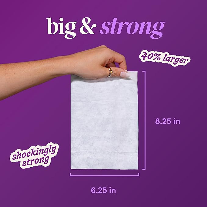 goodwipes Flushable Wipes Bulk Pack, Lavender Adult Wet Wipes for Women & Men, Sewer & Septic Safe, Toilet & Bathroom Essentials, Extra Large, 418 Count (8 Packs and 1 Travel Pack)