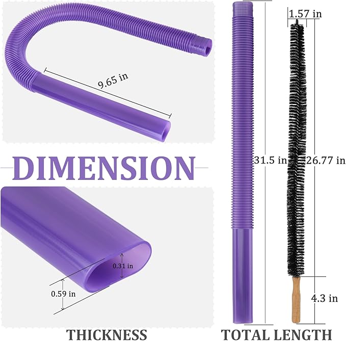 Fullclean Dryer Vent Lint Vacuum Atttachments for Dyson V15 V15s Gen5 V12 V11 V10 V9 V8 V7 Detect Absolute Cyclone Outsize Slim Vacuum Cleaner Crevice Flexible Dryer Lint Remove Tool Cleaner Kit