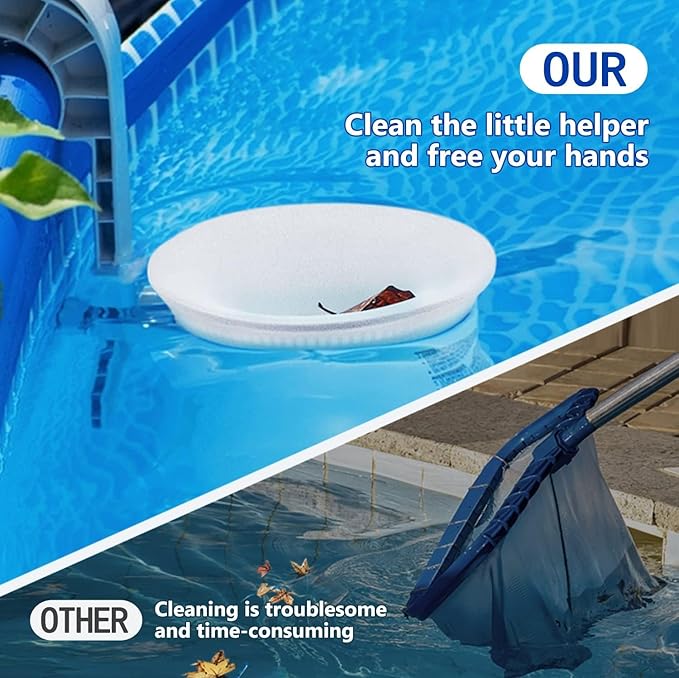 150 Pack Pool Skimmer Socks for Pool Filters, Filters Baskets and Skimmers to Filter Debris and Leaves, Protact Filter System of Inground and Above Ground Pools