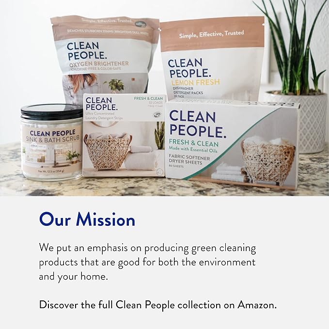 The Clean People Liquid Laundry Detergent - Recyclable Packaging, Stain Fighting - Ultra Concentrated, Laundry Soap - Lavender, 200 Loads