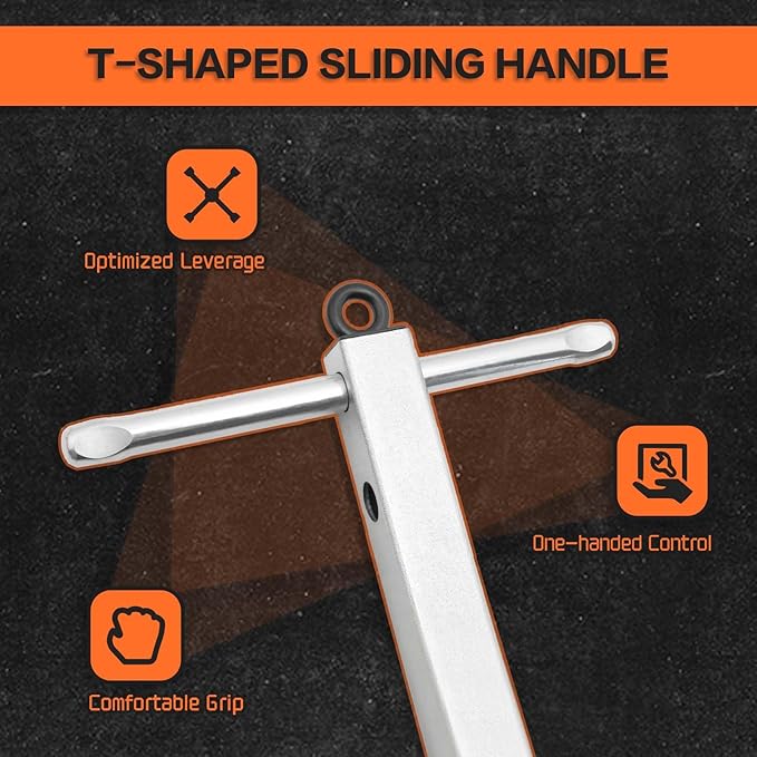Telescoping Basin Wrench with 3/8 to 1-1/4” Jaw Capacity and 10"-17" Extendable Handle & Tub Drain Remover Wrench with Dual Ended Heavy Duty Aluminum Removal Tool