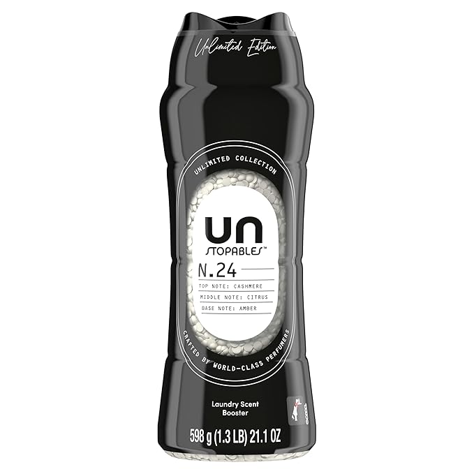 Downy Unstopables Unlimited Collection In-Wash Laundry Scent Booster Beads, No. 24, Fine Fragrance, Long-Lasting Fresh Scent Beads, 21.1 oz