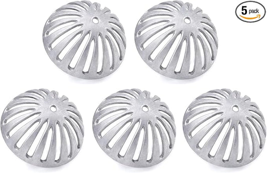 Floor Sink Strainer, Floor Drain Strainer, Heavy Duty Aluminum Dome Drain Cover, Floor Drain Cover for Restaurant, Home, Garden, Kitchen, Bar, Buffet or Food Service 5-1/2" W x 2-1/4"H(5PCS)