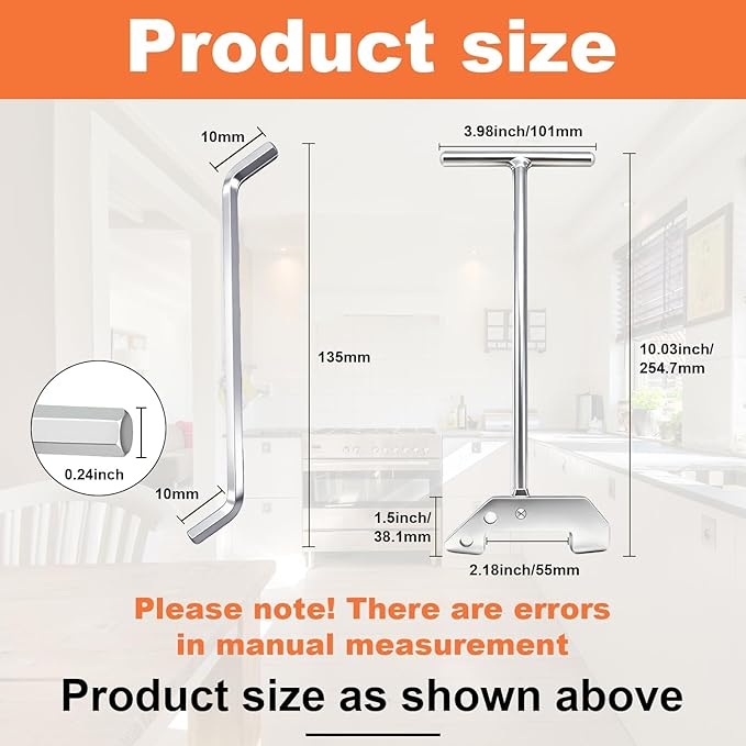 Garbage Disposer Unjamming Wrench/WRN-00 Garbage Disposal Wrench Tool,Garbage Disposal Wrench for Dislodge Jams or Clutter From Above The Sink,3PCS