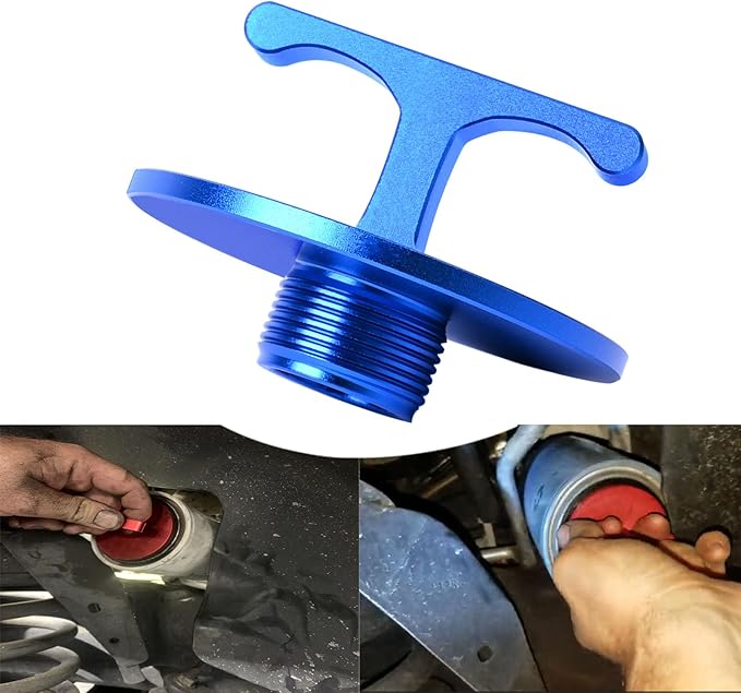 Aluminum Alloy Oil Filter Plug tool, for Dodge Ram 2500, 3500, 4500, 5500. 5.7L 5.9L 6.4L 6.7L Cummins Turbo Diesel MO285 05083285AA Oil Filter Cap Off Tool-car accessories