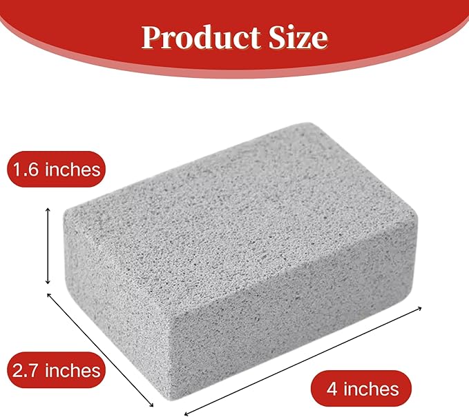 Cayton Grill Brick, 8 PCS Griddle Stone Cleaning Block Barbecue Grill Floating Stone Cleaning Tools Weighted for Cleaning Floating Stones in Ovens Stoves Barbecue Grills