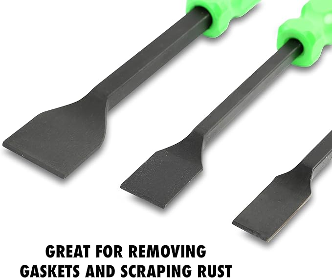 OEMTOOLS 26501 Gasket Scraper Tool, 3-Piece Automotive Tools for Removing Oil Pan Gasket, Valve Gasket Cover, Cleaning Scraper Set