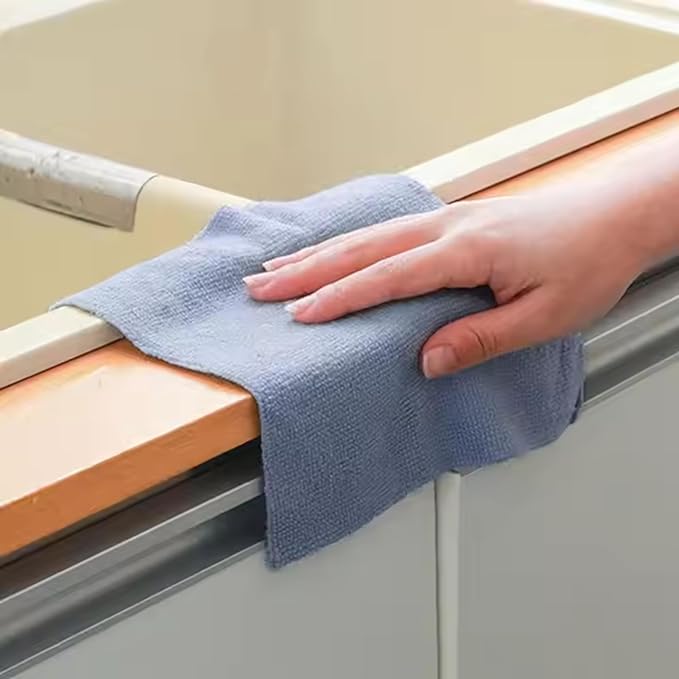 Microfiber Cleaning Cloths Roll – 50 Pack | Tear-Away Towels – Reusable| Ultra Absorbent| Washable Rags for Kitchen| House, Car, Garage | Eco-Friendly Microfiber Cleaning Supplies (Grey)