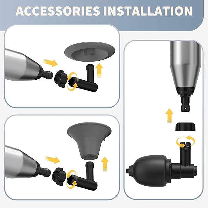 Toilet Plunger, Drain Clog Remover, High-Pressure Air Drain Blaster with Real-Time Barometer Powerful Drain Snake Sink Plunger Plumbing Tools, Plungers for Bathroom, Sink, Floor, Kitchen Clogged