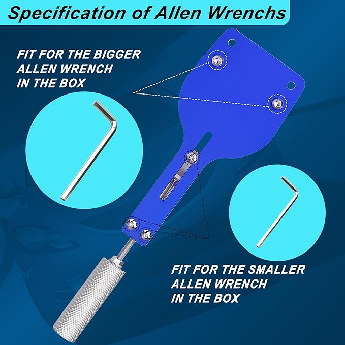 77750 Oil Filter Cutter Tool with Vise Jaw Plate, Oil Filter Cutter Cutting Tool for Filter Cutting Range 2-3/8" to 5" (Blue)