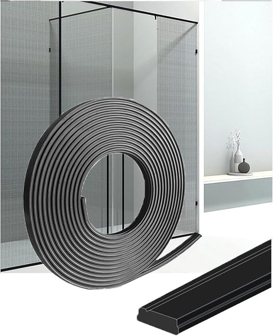 Magnetic Strips for Shower Door Replacement - 1/8" Thick Flexible Magnet Seal for Framed/Semi-Framed Glass Doors & Shower Curtain Bottom - Strong Magnetic Door Seal-157 Inch