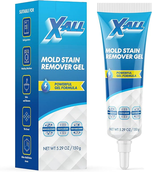 X-ALL Mold Stain Remover – Heavy Duty Cleaner for Bathroom Grout, Tile, Shower & Washing Machine Seal, 150g