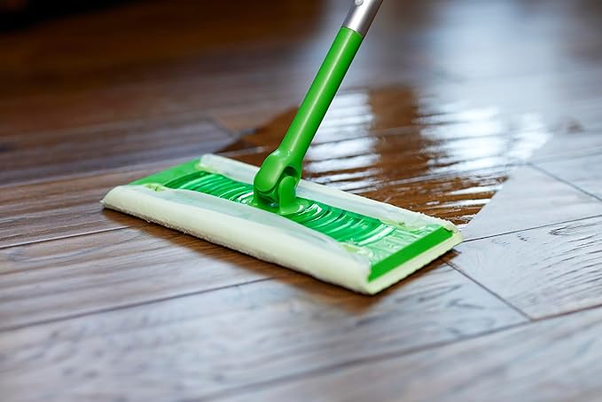 Amazon Basics Wet Mopping Cloth Refills, Floor Cleaning, Fresh Scent, 12 Count (Fits Swiffer Sweeper Mop Heads) (Pack of 2)