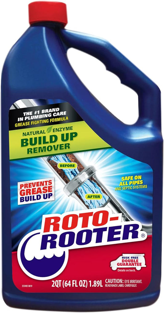 Roto-Rooter 351271 Build-Up Remover Drain Cleaner, 64 oz