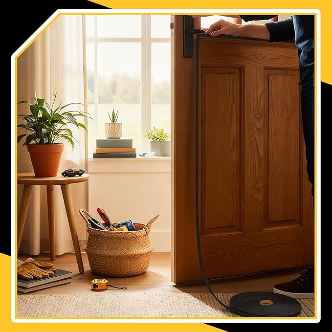 Pangda Nail on Felt Weatherstrip 3/8 Inch x 3/16 Inch x 33 ft Winter Gray Weather Stripping for Doors and Windows Brush Door Sweep Draft Dust Stopper Sliding Seal