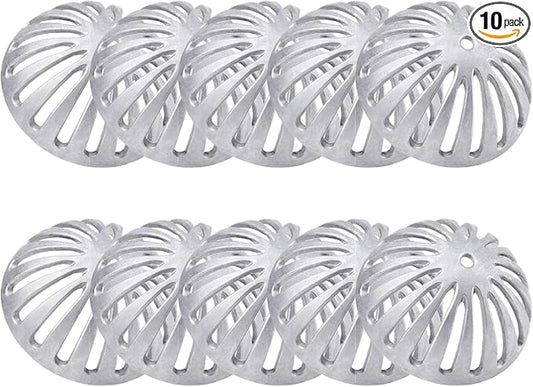 Floor Sink Strainer, Floor Drain Strainer, Heavy Duty Aluminum Dome Drain Cover, Floor Drain Cover for Restaurant, Home, Garden, Kitchen, Bar, Buffet or Food Service 5-1/2" W x 2-1/4"H(10PCS)