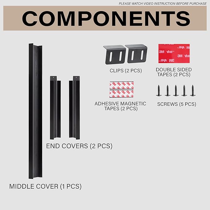 Expandable Rear Stove Gap Cover for Slide-In Ranges – Stainless Steel, Black Powder Coated – Adjustable Up to 32″ – Dual Install Options (1.5 inch WIDE)