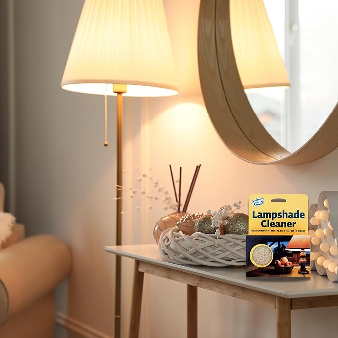 Sparkle Plenty Lampshade Cleaner - Dry Magic Dust Sponge for Lamp Shade - Dry Dusting Sponge Scrub for Fabric & Window Blinds - Effortless Duster Upholstery Cleaner for Furniture & Surfaces (2 Pack)