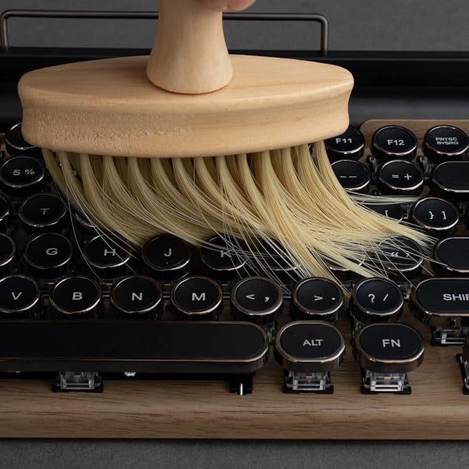 Keyboard Cleaning Brush Wooden Anti-Static PC Laptop Keyboard Cleaner Track Narrow Space Cleaning Tool