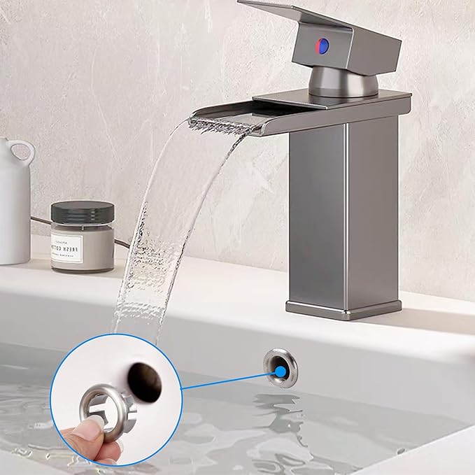 VRSS 6-Claw Bathroom Kitchen Sink Overflow Ring Basin Trim Cover Hole Insert in Caps (6Pcs Brushed Nickel)