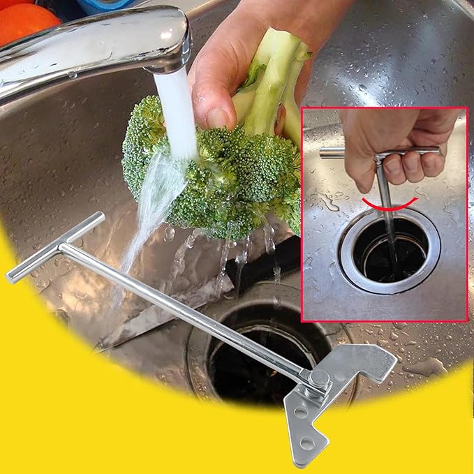 Garbage Disposal Unjamming Wrench, Garbage Disposal Wrench Tool Compatible with Moen/Waste King/InSinkErator Garbage Disposals,Dislodge Jams or Clutter From Above The Sink